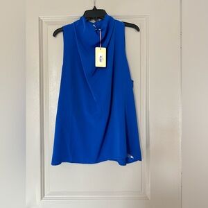 Entro Royal Blue Sleeveless Blouse
